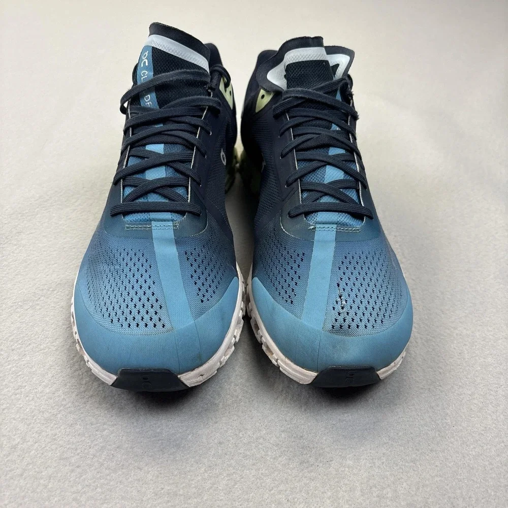 On Running Shoes Mens Size 12.5 Blue Mesh CloudTec Running Athletic Sneakers